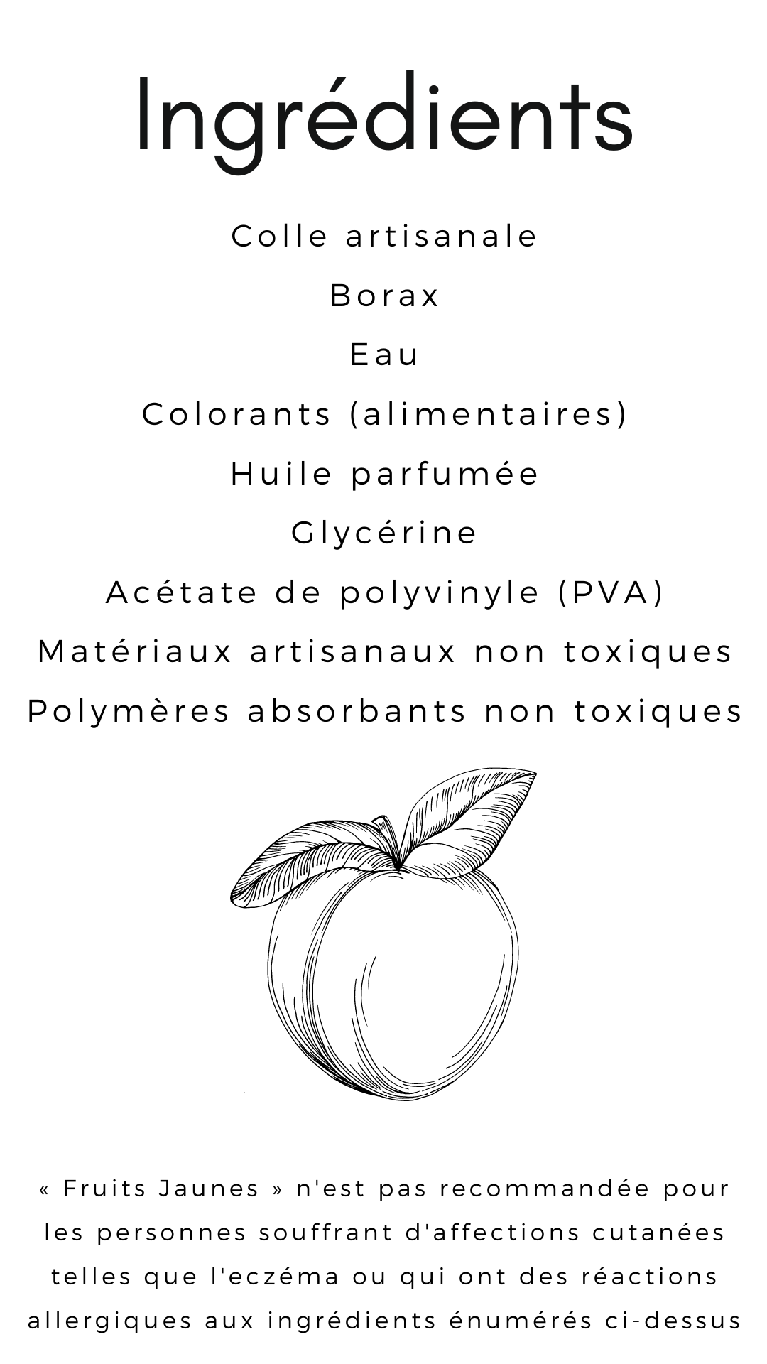 Slime « Fruits Jaunes »